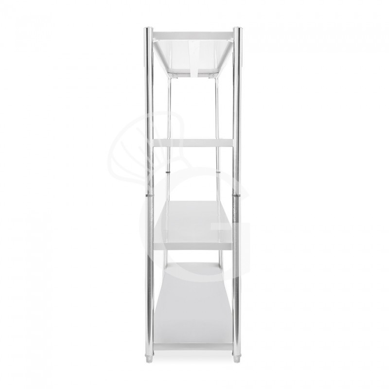 copy of Scaffale in acciaio inox con 4 ripiani, L 1000 x P 400 x H 1800 mm