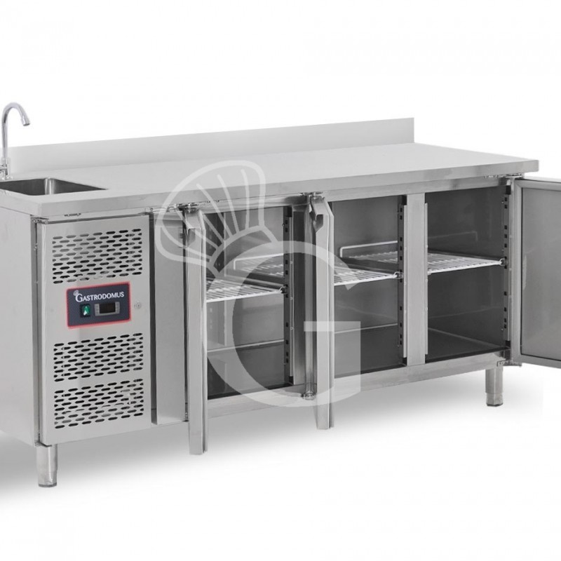 copy of Tavolo refrigerato - 2 porte - Prof. 700 - temperatura -2°C/+8°C
