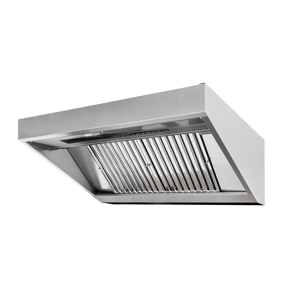 Wandhaube ohne Motor, B 1200 mm x T 900 mm x H 450 mm