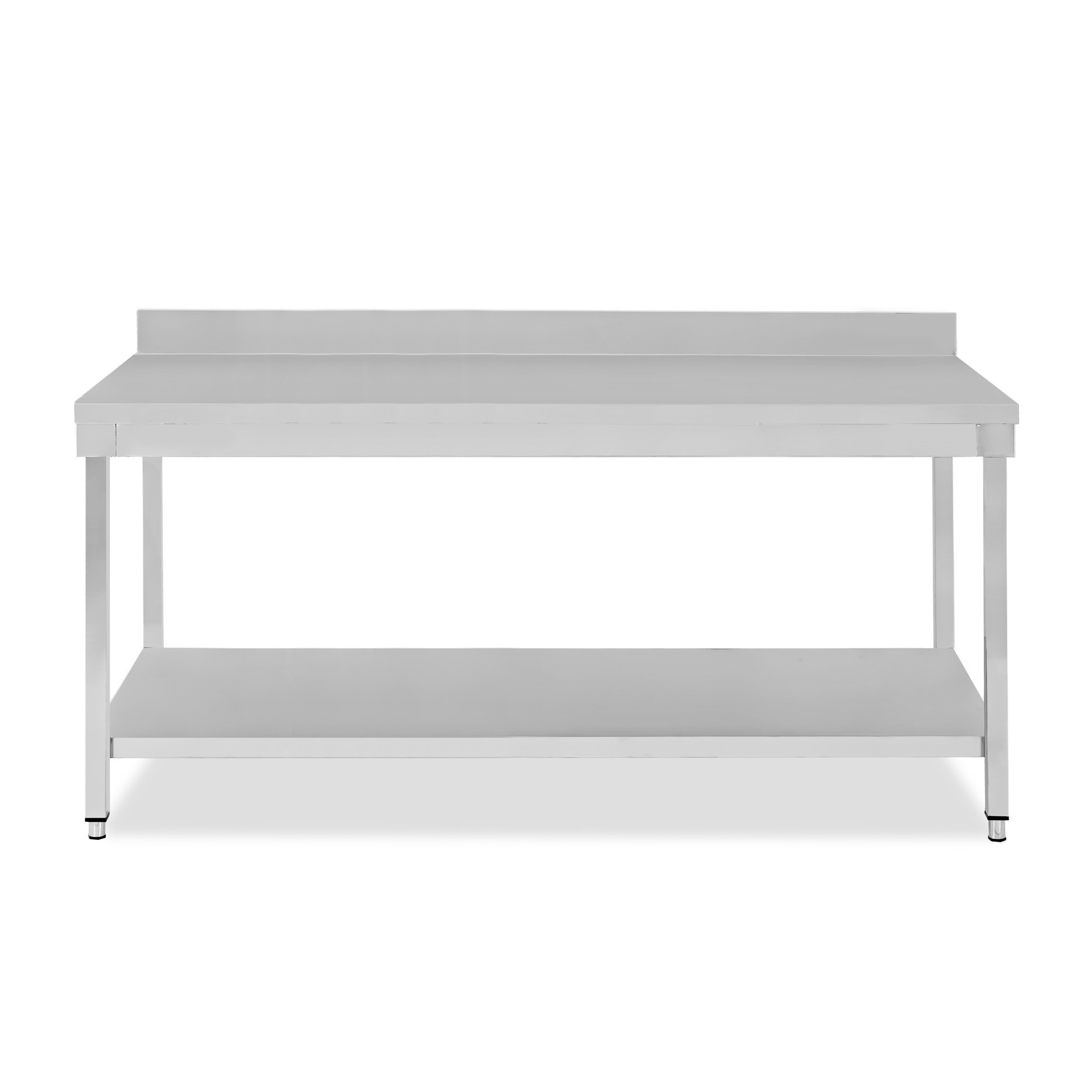 Edelstahltisch 1 Grundboden Aufsatz B 2000 mm x T 800 mm x H 950 mm