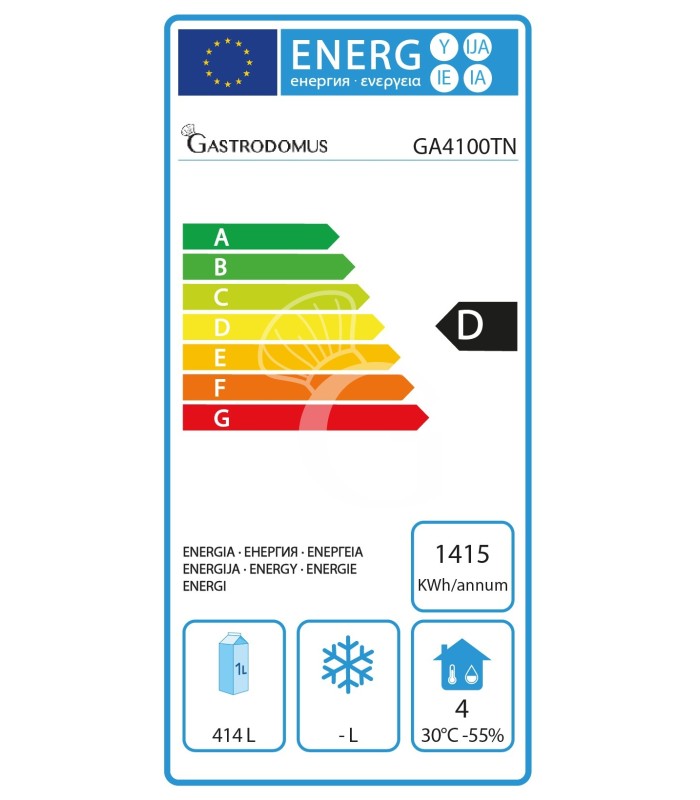 Kühltisch, 4-türig, Tiefe 700 mm, -2°C/+8°C, Energieklasse E