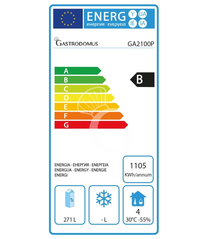 Konditorei-Kühltisch, 2-türig, Edelstahlplatte, -2°C/+8°C, Energieklasse E