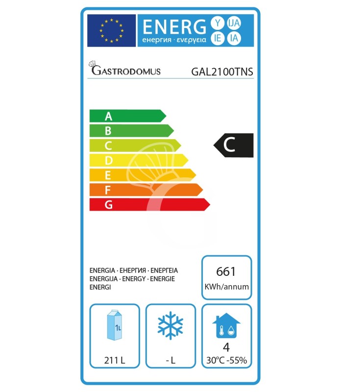 copy of Tavolo refrigerato - 2 porte - Prof. 700 - temperatura -2°C/+8°C