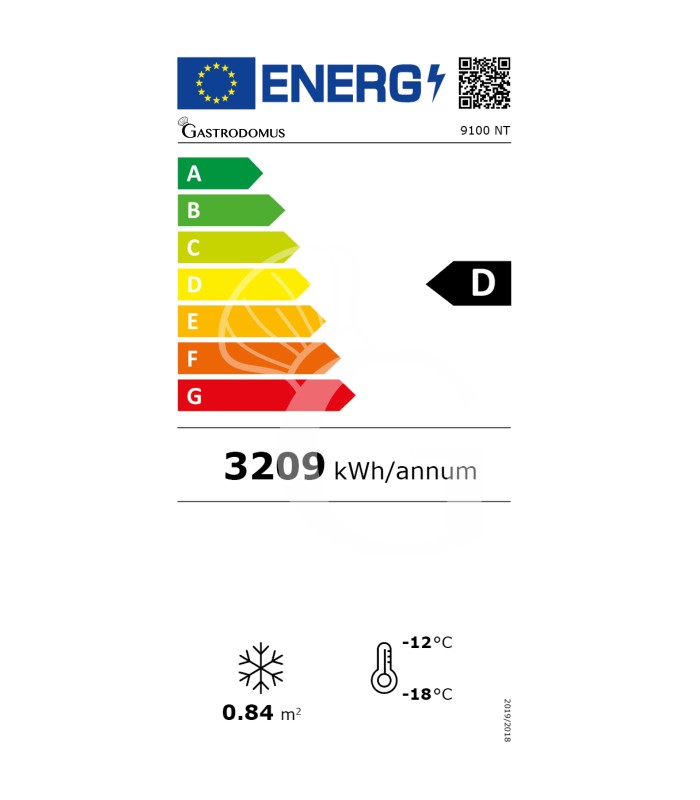 Kuchenvitrine, statisch, 555 L, -15°C/-25°C, Glastür