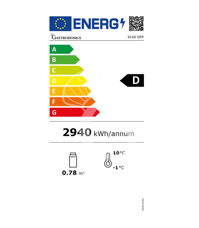 Kuchenvitrine, Umluftkühlung, 535 L, -5°C/+10°C, Glastür