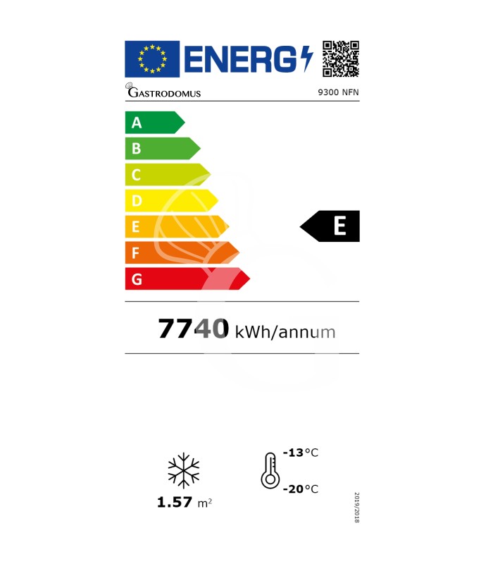 Kuchenvitrine, Umluftkühlung, 590 L, Glastür -25°C/+5°C, 3 Glasseiten