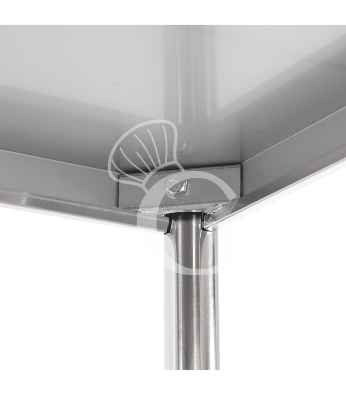 copy of Scaffale in acciaio inox con 4 ripiani, L 2000 x P 600 x H 2000 mm