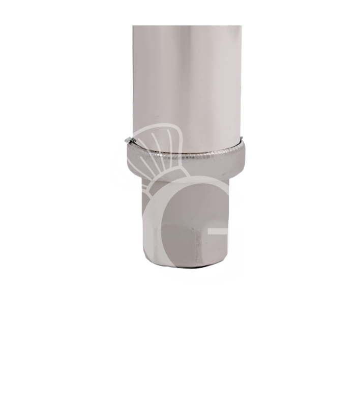 copy of Scaffale in acciaio inox con 4 ripiani, L 2000 x P 600 x H 2000 mm