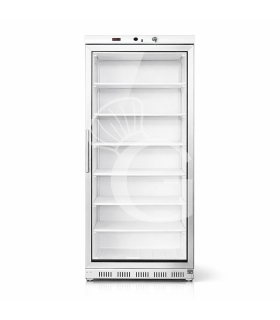 Statische Kühlvitrine mit Temperatur -18°C/-22°C - 555 LT - Glastür