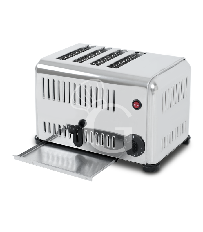 Gastro Toaster, 4 Brotscheiben, 2300 W, B 330 mm x T 240 mm x H 220 mm