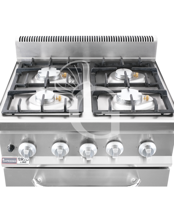 copy of Cucina a gas - 4 fuochi - forno a gas - bacinelle smaltate