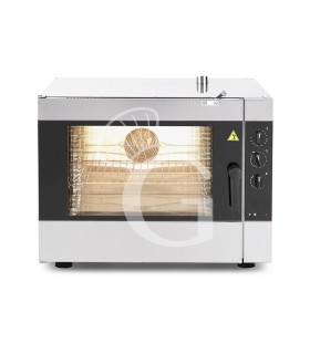 Gastro Heißluftofen, elektrisch, Luftbefeuchter, elektromechanische Steuerung, für 5 600x400mm oder 5 GN1/1 Backbleche