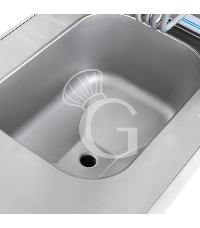 Profi Elektro-Fritteuse mit 2 Becken (2 x 10 Liter) und Schrank, Standgerät, Leistung 15 kW – dreiphasig