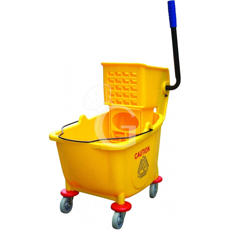 Einfachfahreimer/Systemwagen mit Mopp-Presse, B 600 mm x T 400 mm x H 920 mm Einfachfahreimer/Systemwagen mit Mopp-Presse, B 600 mm x T 400 mm x H 920 mm