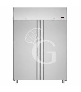 Kühlschrank (1400 Liter), Edelstahl, Umluftkühlung, 2-türig, Temperatur -2°C/+10°C, Energieklasse G