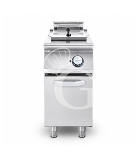 Profi Elektro-Fritteuse mit 1 Becken (15 Liter) und Schrank, Standgerät, Leistung 10,2 kW – dreiphasig