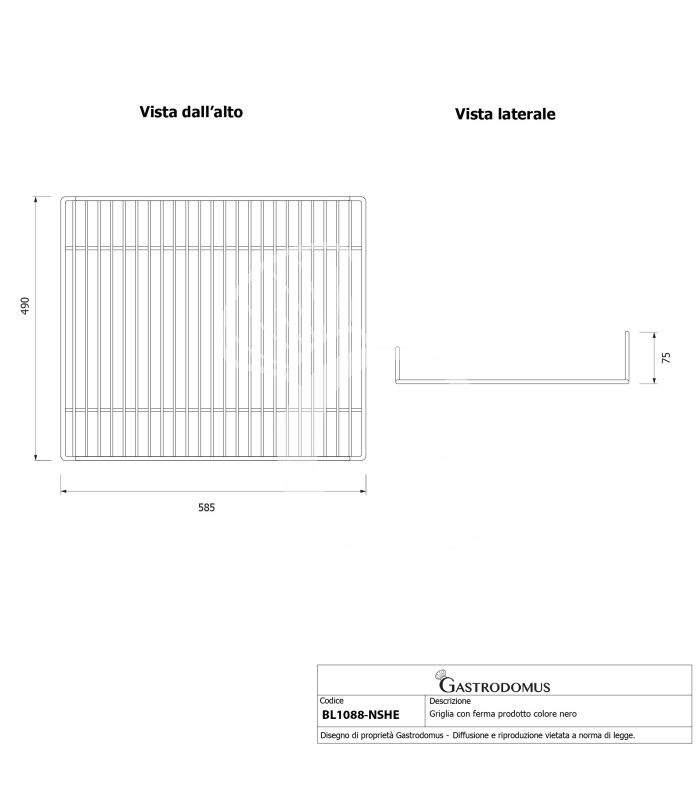 copy of Griglia plastificata 330 mm x 430 mm