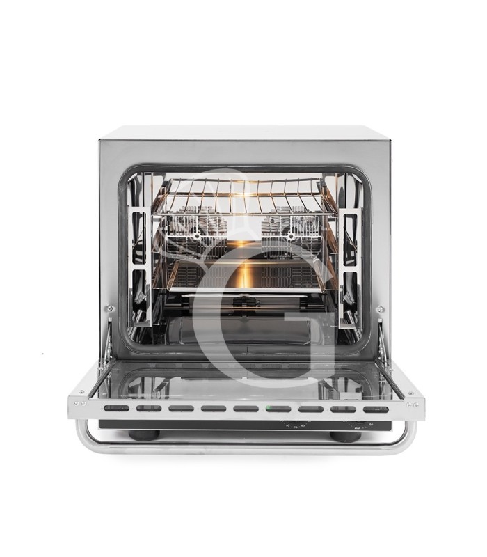 Elektro Heißluftofen für Croissants, Klapptür, mechanische Steuerung, 4 Backbleche GN 2/3, 2,8 kW