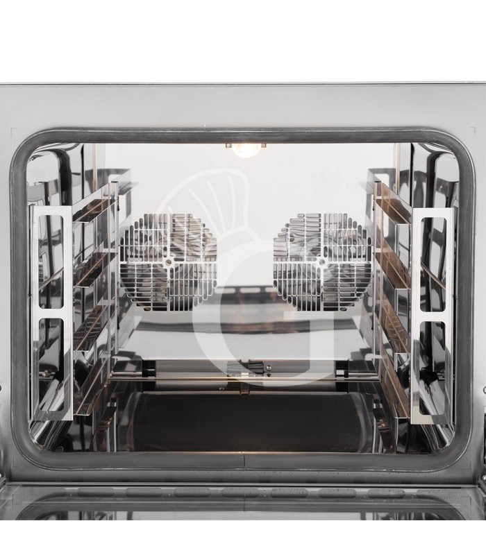 Elektro Heißluftofen für Croissants, Klapptür, mechanische Steuerung, 4 Backbleche GN 2/3, 2,8 kW
