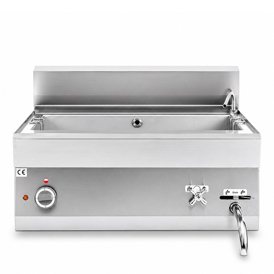 Profi Elektro-Nudelkocher, 1 Becken (40 Liter), Tischgerät (B 700 mm x T 650 mm x H 280 mm)