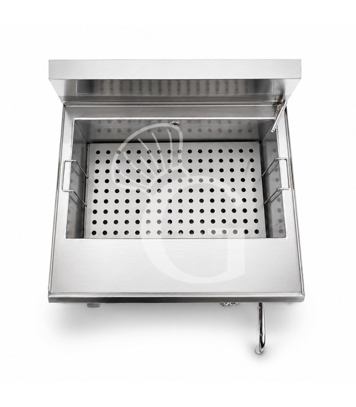 Profi Elektro-Nudelkocher, 1 Becken (40 Liter), Tischgerät (B 700 mm x T 650 mm x H 280 mm)