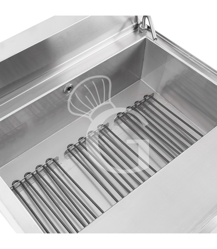Profi Elektro-Nudelkocher, 1 Becken (40 Liter), Tischgerät (B 700 mm x T 650 mm x H 280 mm)