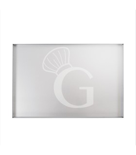 Backblech/Pizzablech, aluminisiert, rechteckig, B 600 mm x T 400 mm x H 20 mm