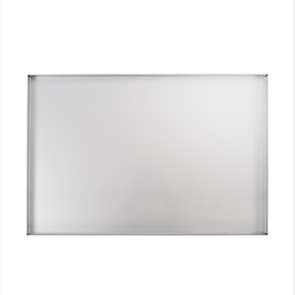 Backblech/Pizzablech, aluminisiert, rechteckig, B 600 mm x T 400 mm x H 20 mm