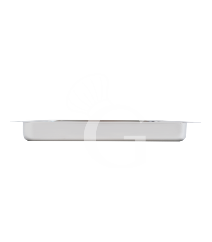 Teglia quadrata in acciaio inox GN 1/1 - 530 mm x 325 mm x altezza 65 mm