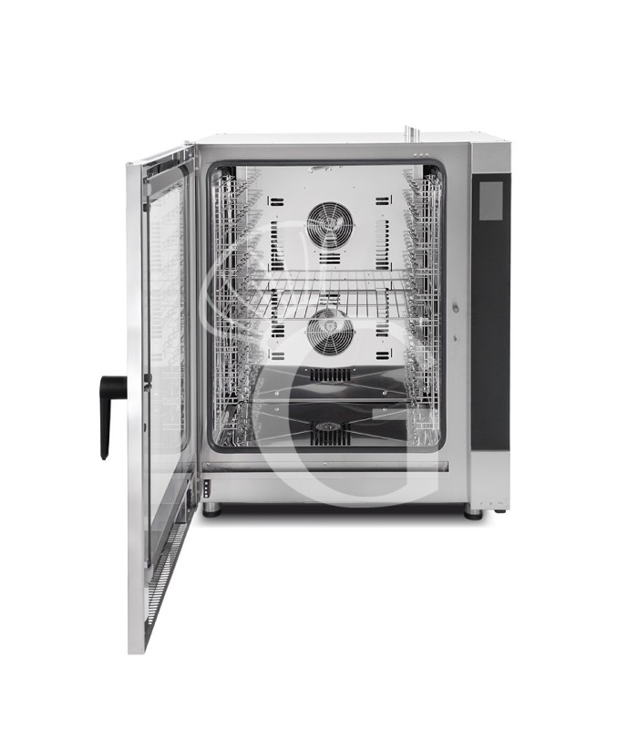 Heißluftdämpfer, elektrisch, Touchscreen, Luftbefeuchter, für 10 GN1/1 oder 600x400 mm Bleche, automatisches Reinigungssystem