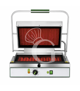 Kontaktgrill, Glaskeramik, glatt u. gerillt, B 490 mm x T 450 mm x H 190/600 mm