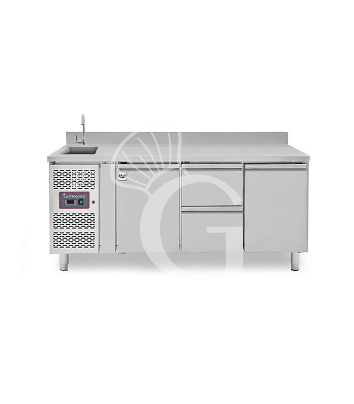 copy of Tavolo refrigerato - 2 porte - Prof. 700 - temperatura -2°C/+8°C