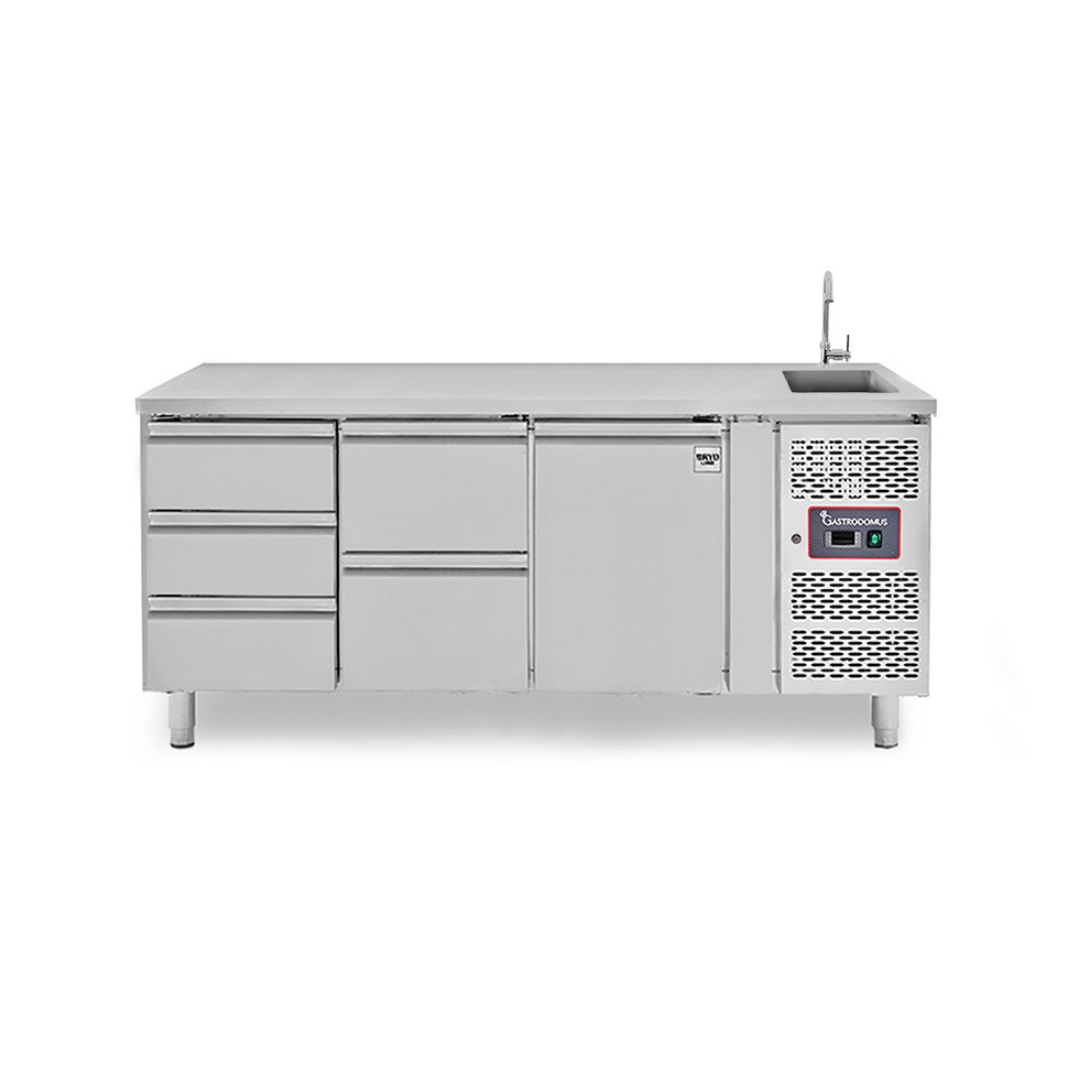 copy of Tavolo refrigerato - 2 porte - Prof. 700 - temperatura -2°C/+8°C