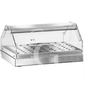 Buffetvitrine/Thekenaufsteller aus Edelstahl, B 850 mm x T 350 mm x H 250 mm