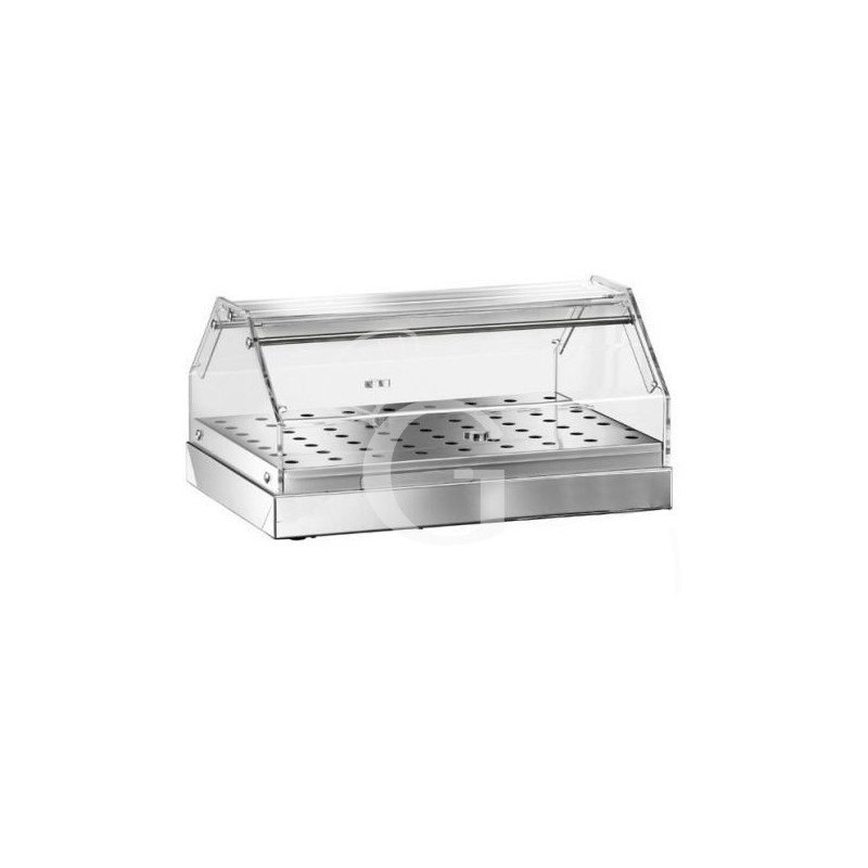 Buffetvitrine/Thekenaufsteller aus Edelstahl, B 850 mm x T 350 mm x H 250 mm Buffetvitrine/Thekenaufsteller aus Edelstahl, B 850 mm x T 350 mm x H 250 mm