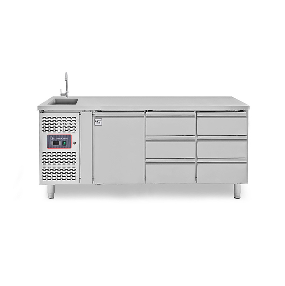 copy of Tavolo refrigerato - 2 porte - Prof. 700 - temperatura -2°C/+8°C