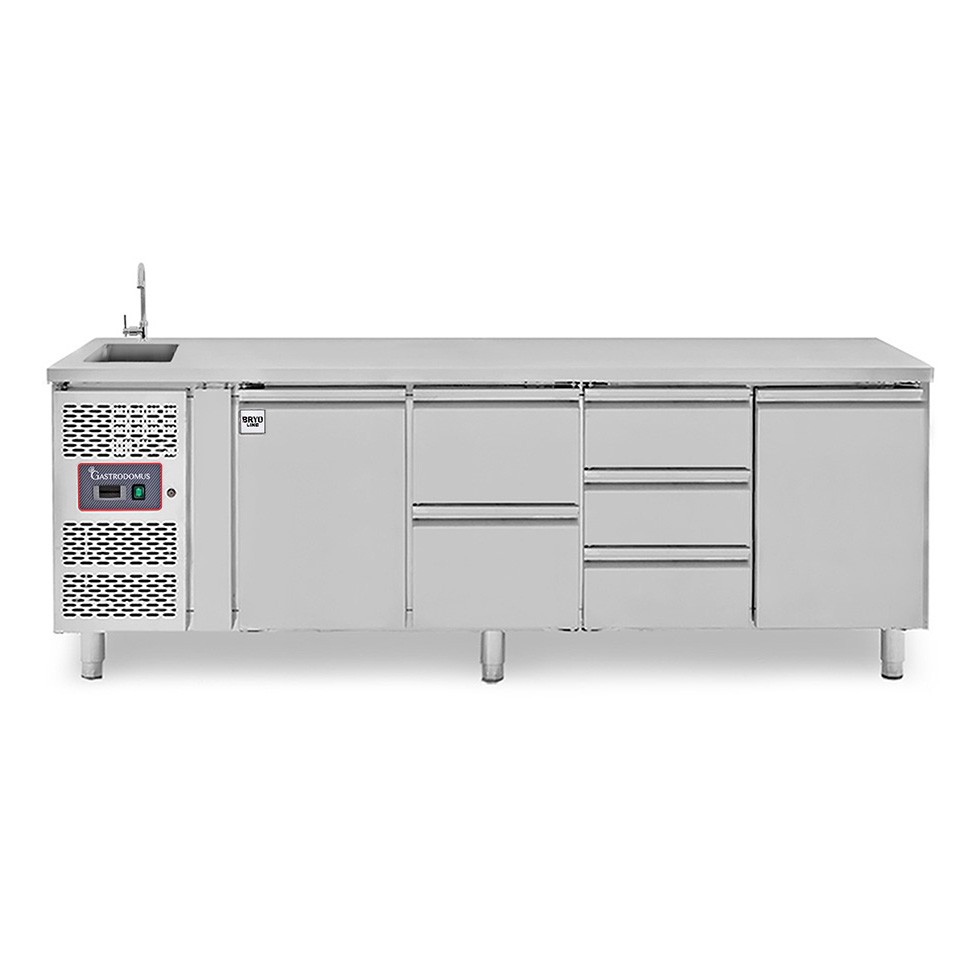 copy of Tavolo refrigerato - 2 porte - Prof. 700 - temperatura -2°C/+8°C