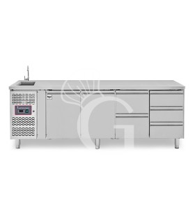 copy of Tavolo refrigerato - 2 porte - Prof. 700 - temperatura -2°C/+8°C