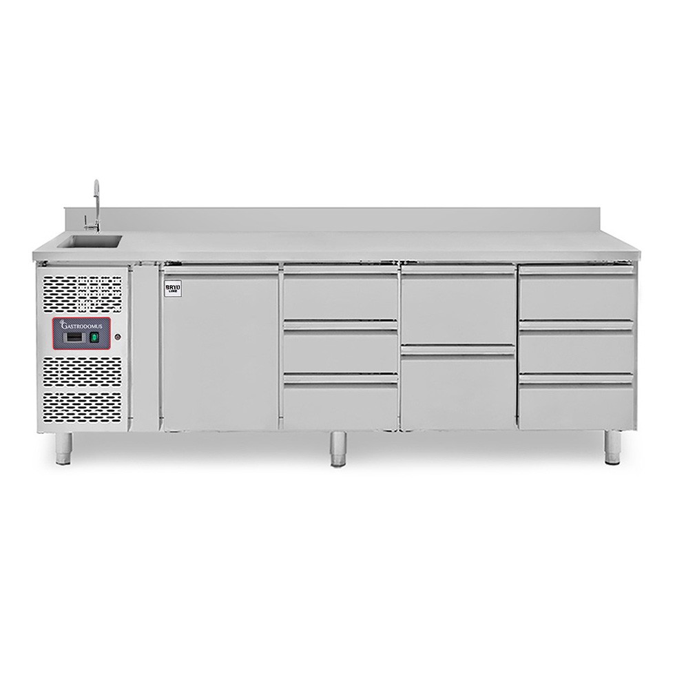 copy of Tavolo refrigerato - 2 porte - Prof. 700 - temperatura -2°C/+8°C