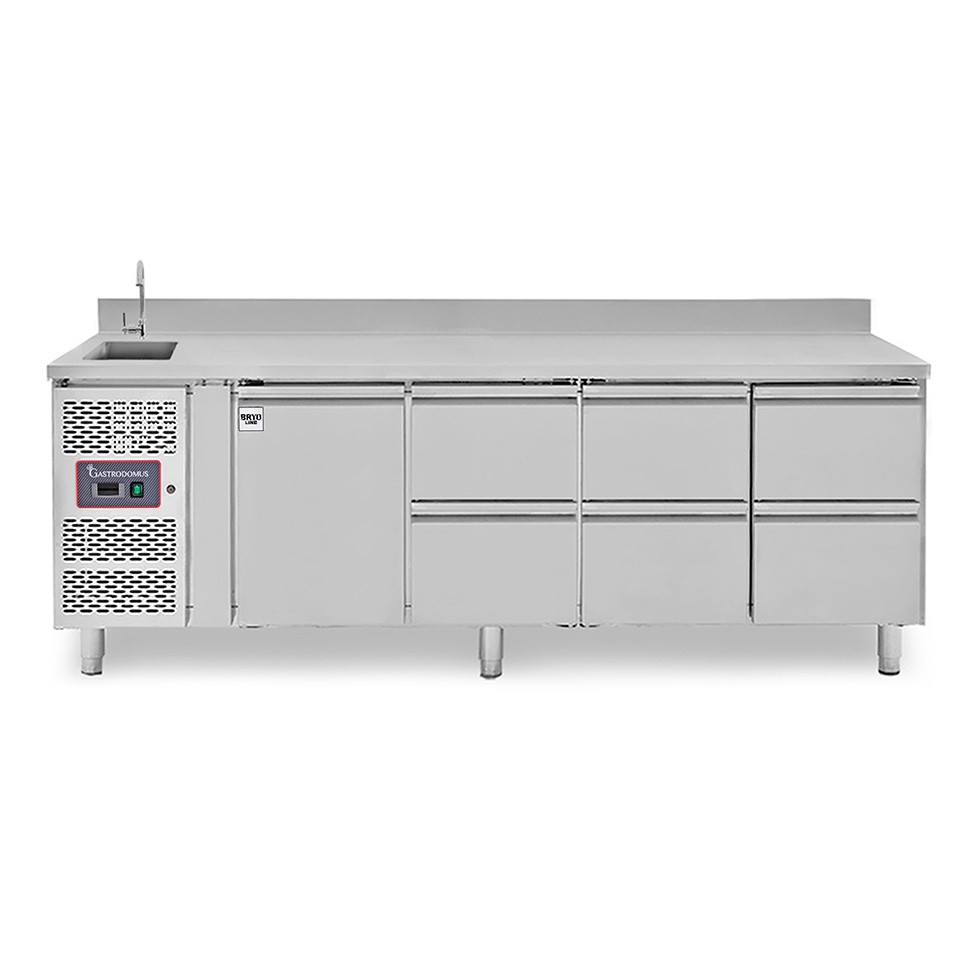 copy of Tavolo refrigerato - 2 porte - Prof. 700 - temperatura -2°C/+8°C