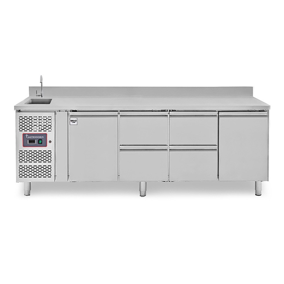 copy of Tavolo refrigerato - 2 porte - Prof. 700 - temperatura -2°C/+8°C