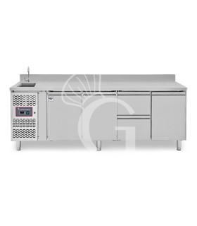 copy of Tavolo refrigerato - 2 porte - Prof. 700 - temperatura -2°C/+8°C