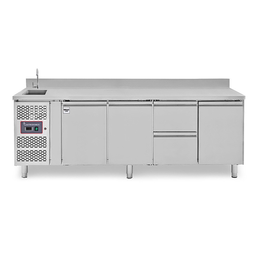copy of Tavolo refrigerato - 2 porte - Prof. 700 - temperatura -2°C/+8°C