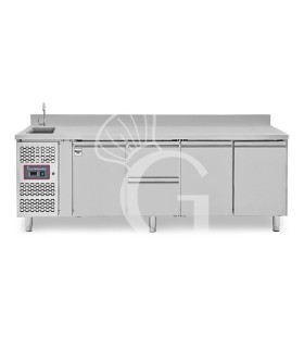 copy of Tavolo refrigerato - 2 porte - Prof. 700 - temperatura -2°C/+8°C