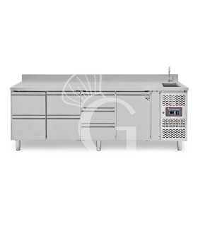 copy of Tavolo refrigerato - 2 porte - Prof. 700 - temperatura -2°C/+8°C
