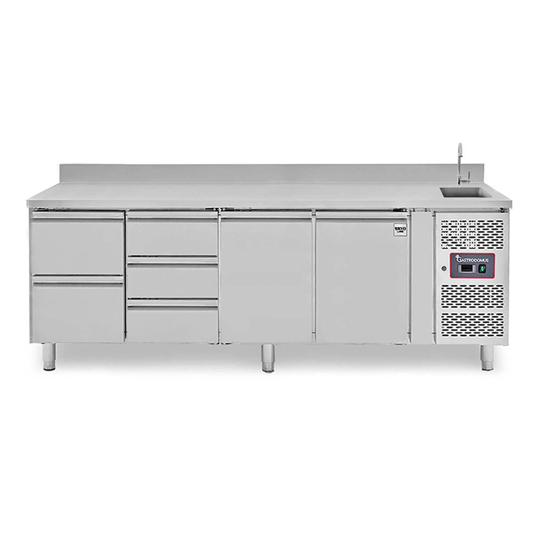 copy of Tavolo refrigerato - 2 porte - Prof. 700 - temperatura -2°C/+8°C