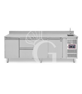 copy of Tavolo refrigerato - 2 porte - Prof. 700 - temperatura -2°C/+8°C