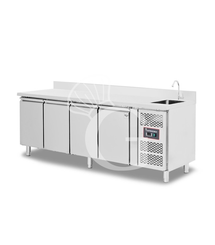 copy of Tavolo refrigerato - 2 porte - Prof. 700 - temperatura -2°C/+8°C