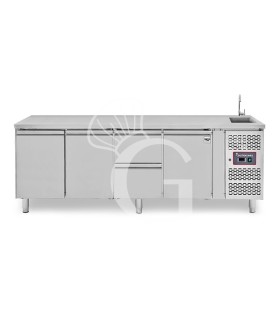 copy of Tavolo refrigerato - 2 porte - Prof. 700 - temperatura -2°C/+8°C