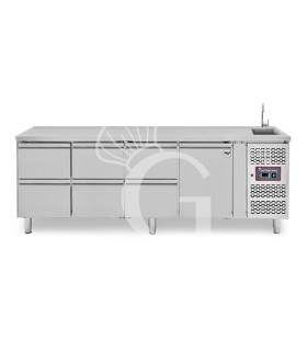 copy of Tavolo refrigerato - 2 porte - Prof. 700 - temperatura -2°C/+8°C